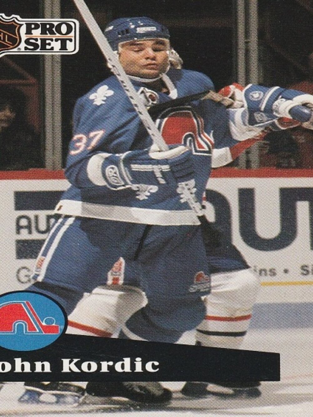 John Kordic - 1991 Pro Set Hockey Card